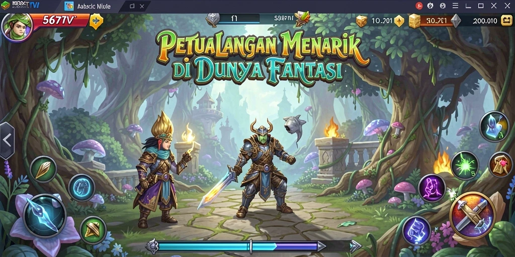 Gameplay seru 567TV dengan petualangan menantang di dunia fantasi.