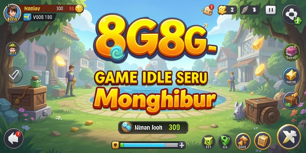 Tampilan gameplay menarik dari 8G8G dengan elemen Idle.