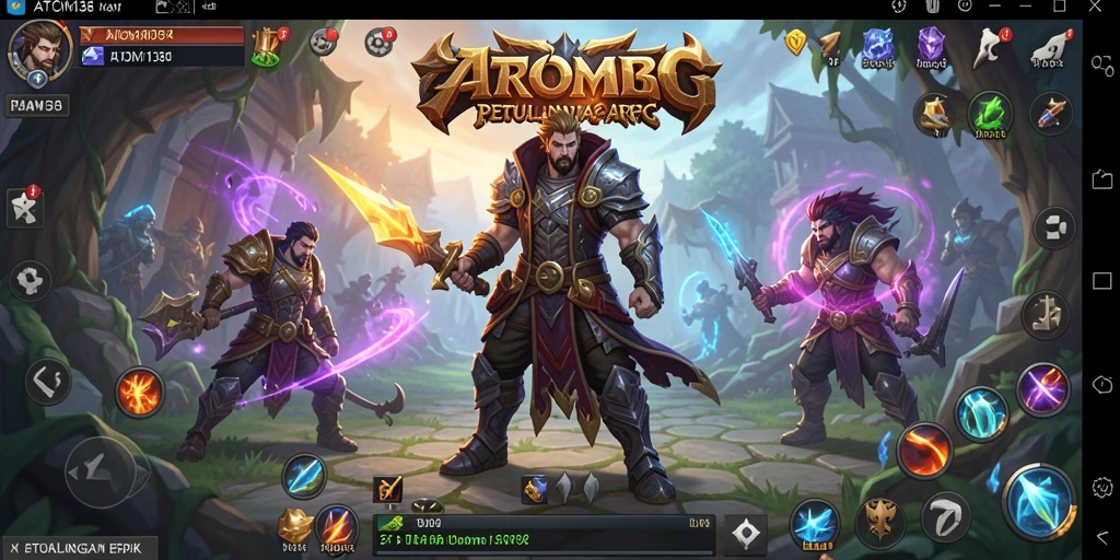 Tampilan gameplay ARPG menakjubkan di ATOM138 dengan aksi seru dan grafis detail.
