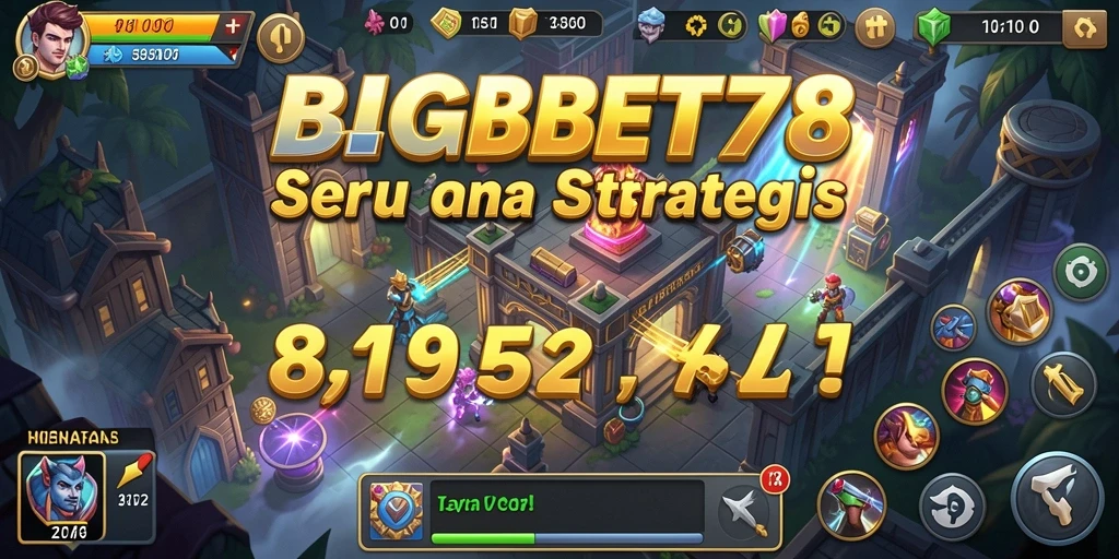 Tampilan gameplay menegangkan di BIGBET78 saat mempertahankan menara.