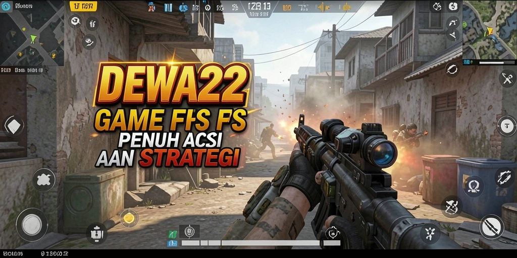 Tampilan menarik dari gameplay FPS DEWA22 dengan pertempuran intens.