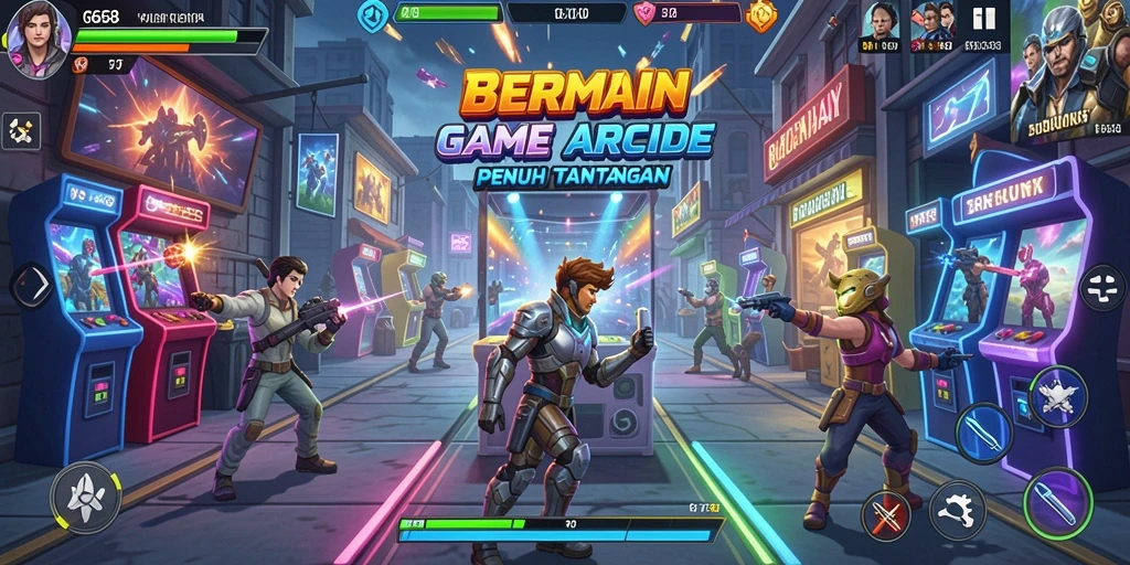 Screenshot G668 menampilkan aksi gameplay seru dalam game Arcade.