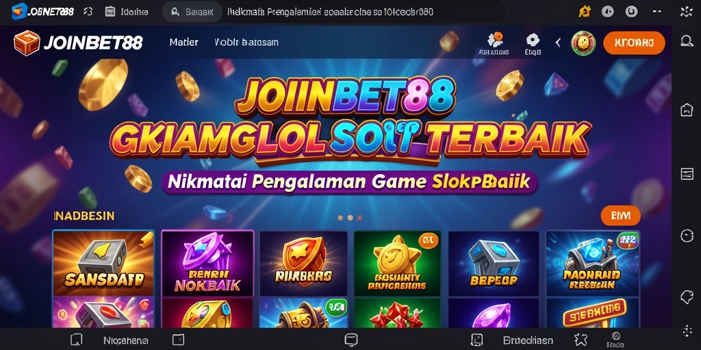 Screenshot utama JOINBET88 menampilkan pengalaman seru gameplay Slot.