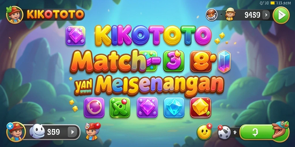 Tampilan gameplay KIKOTOTO yang penuh warna dan menantang.
