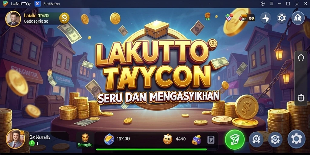 Tangkapan layar menampilkan gameplay seru dari LAKUTOTO.