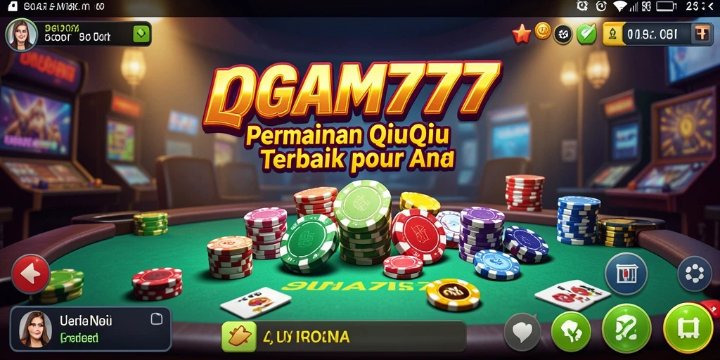 Screenshot gameplay LOGAM777 menampilkan aksi seru dalam permainan QiuQiu.