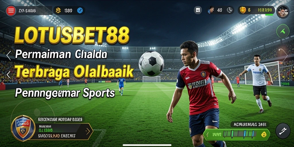 Screenshot dari gameplay LOTUSBET88 yang penuh aksi olahraga.