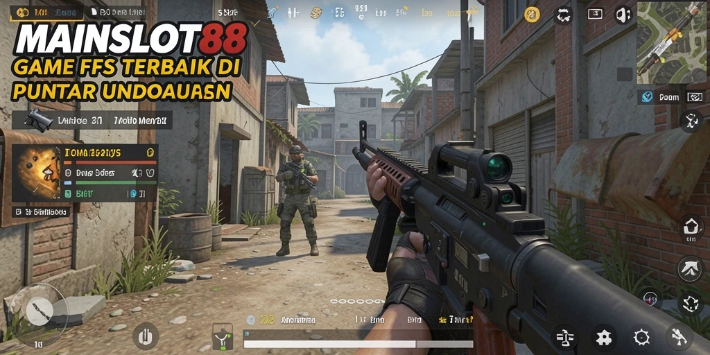 Tampilan seru gameplay FPS dalam MAINSLOT88.