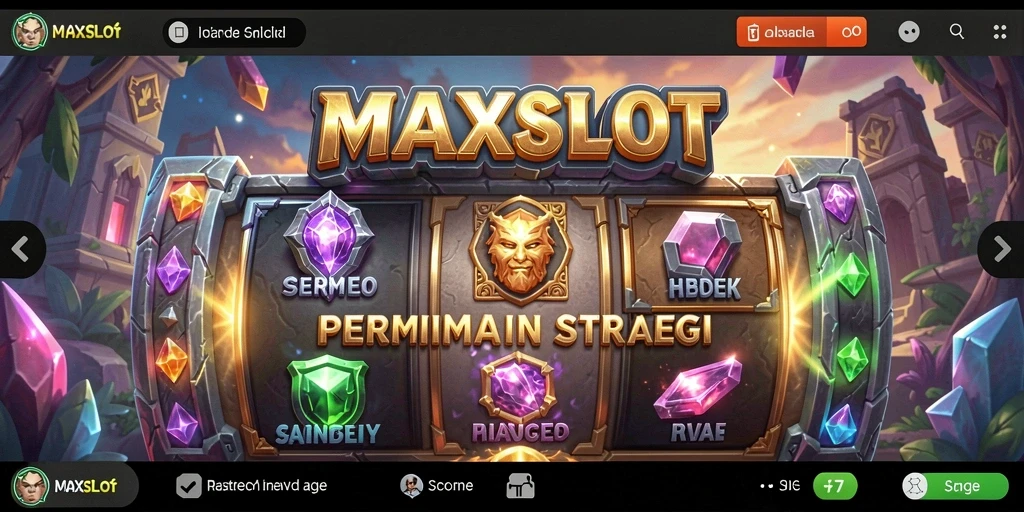 Tampilan gameplay MAXSLOT yang menampilkan strategi mendalam.