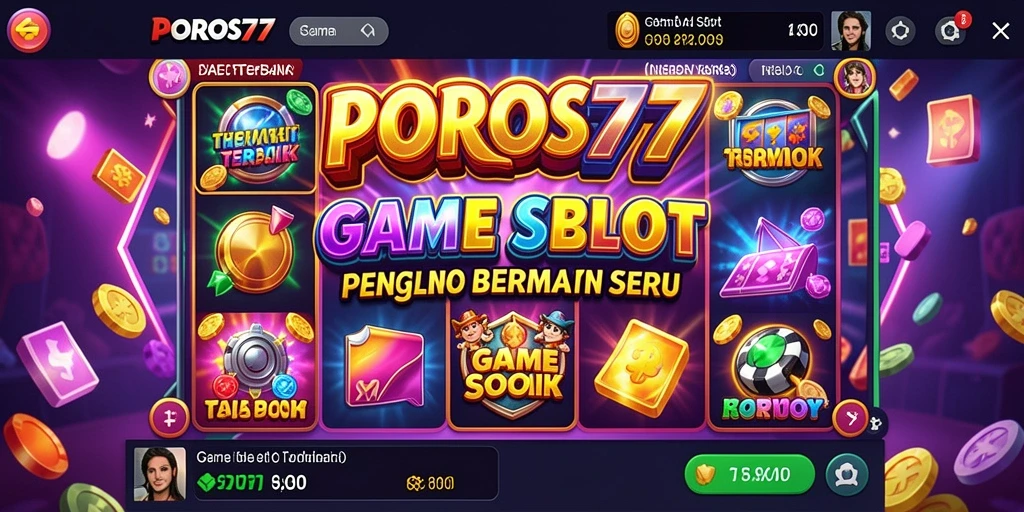 Tampilan gameplay seru di POROS77 dengan mesin Slot yang menarik.