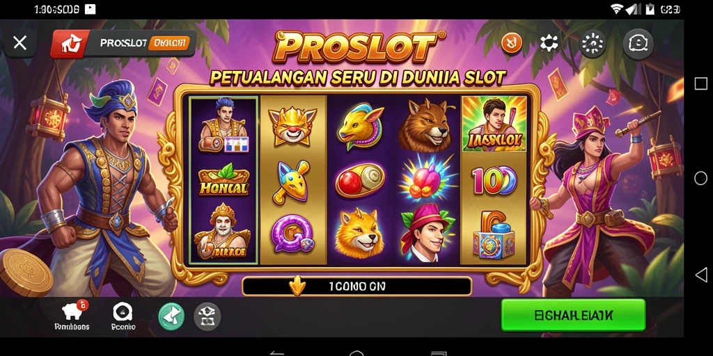 Tampilan gameplay seru PROSLOT yang penuh aksi.