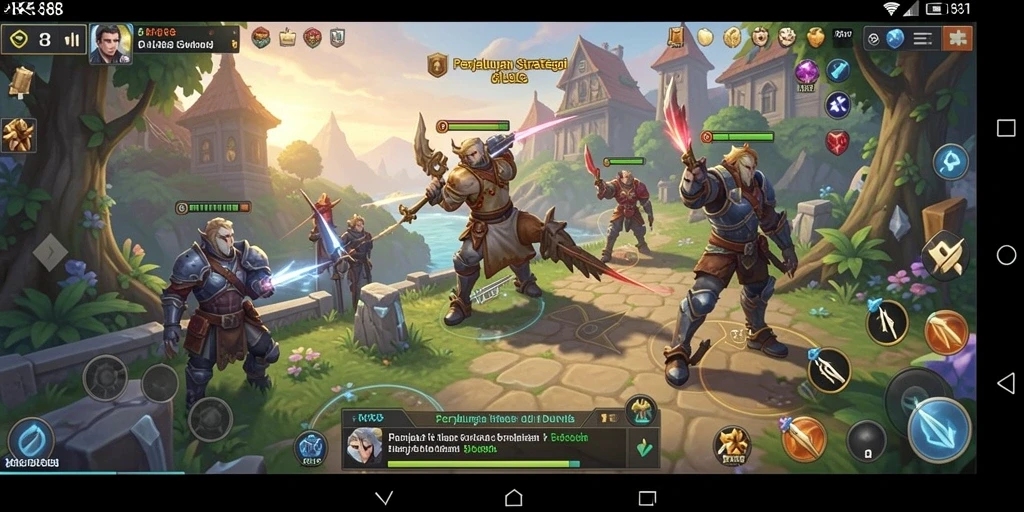 Tampilan gameplay menarik dari RK88 yang menggambarkan nuansa SLG.