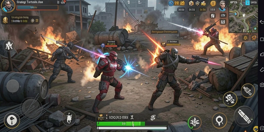 Tampilan gameplay RP55 yang menantang dan strategis.