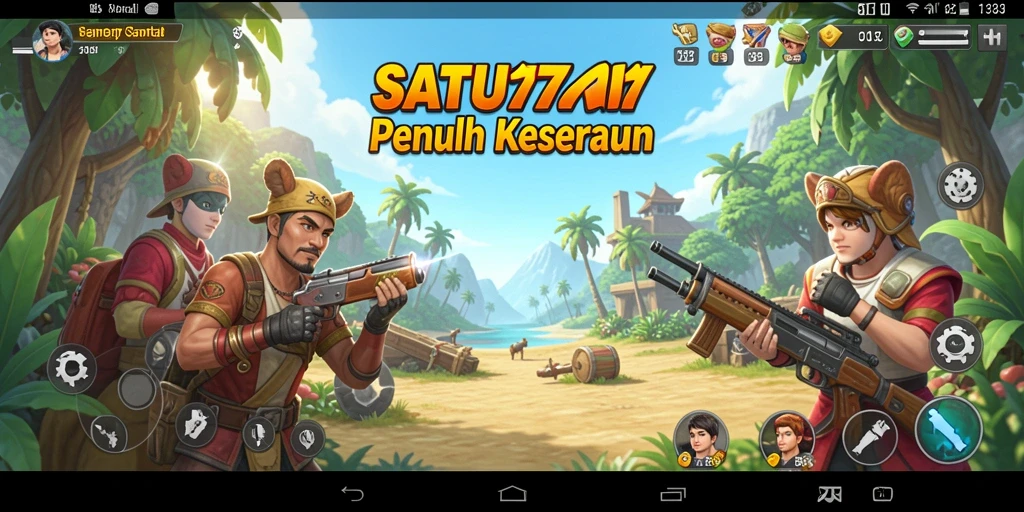 Tampilan gameplay SATU77 yang menarik dan penuh warna.
