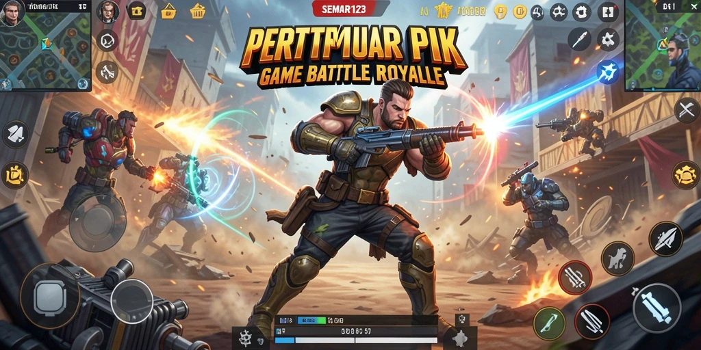 Gameplay seru dan menantang dalam SEMAR123 Battle Royale.