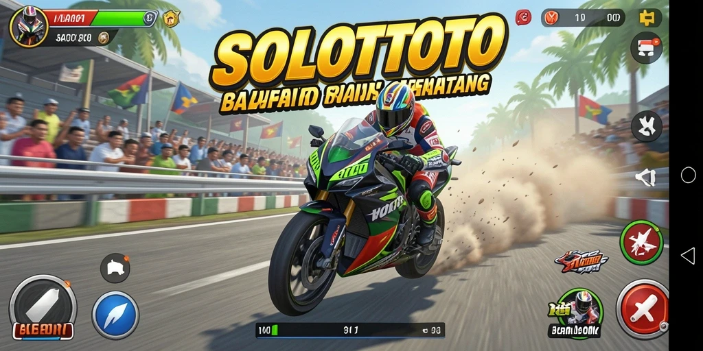 Gameplay seru balap motor di SOLOTOTO dengan grafis menawan.