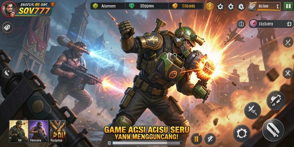 Gameplay seru dan mendebarkan dari SOV777 yang membawa Anda ke dunia aksi.