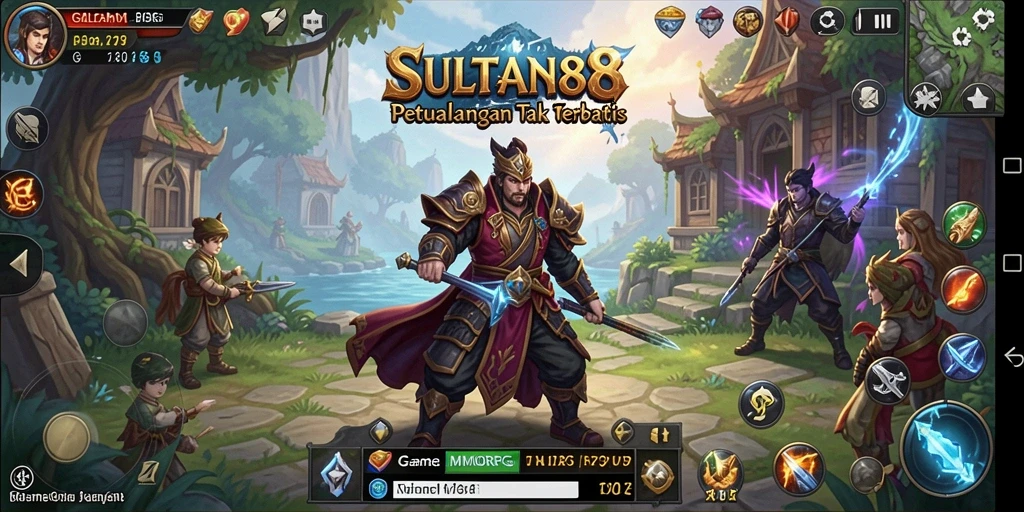Tangkapan layar yang menampilkan aksi seru dalam gameplay MMORPG SULTAN88.
