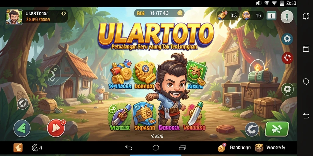 Tangkapan layar ULARTOTO menunjukkan aksi seru di dunia petualangan.